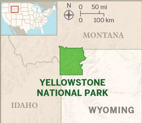 Yellowstone National Park Boundary Map