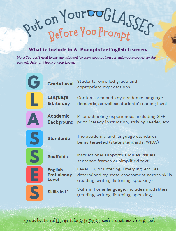 GLASSES Prompt for AI