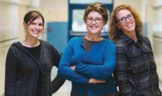 From left, teachers Allison Schultz, Barbara Page, and Meredith Vanden Berg. Education Week.