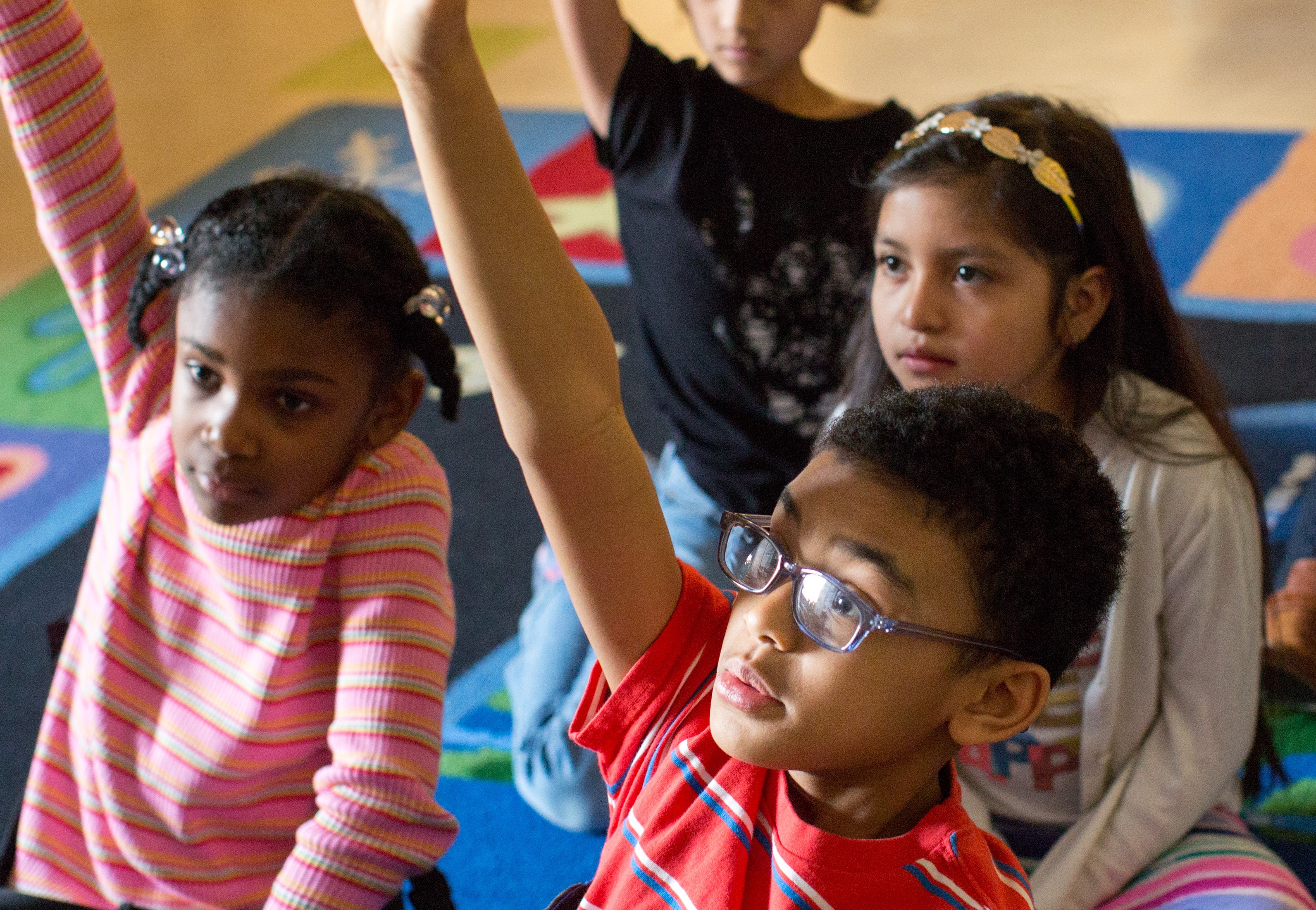 Children on a carpet
