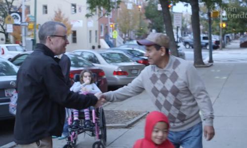 Back-to-School Tips: 8 Tips for Partnering with ELL Families Father shaking the hand of the principal