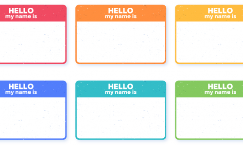 Extension Activities: Learning Students' Names Colorful nametags