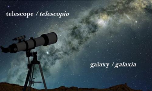 Telescope pointing at the Milky Way
