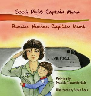 Illustration of a female military pilot hugging her child
