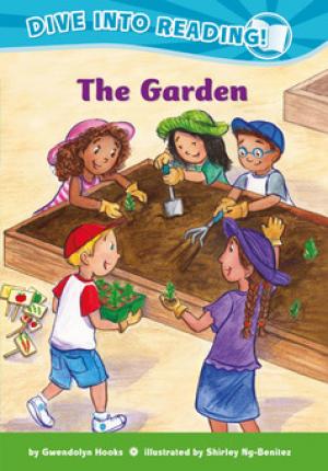 Illustration of Confetti Kids planting a garden