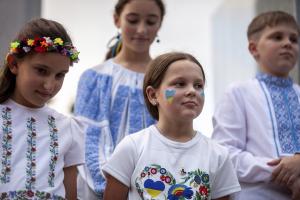 Ukrainian children celebrate Ukrainian Independence Day