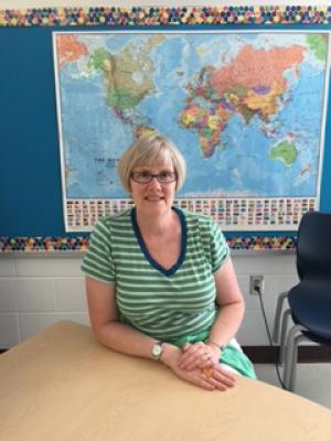 Kimberley Mathews. an ESOL teacher.