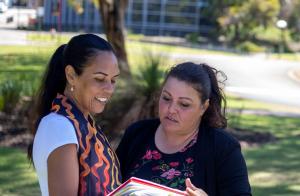 Two teachers talking