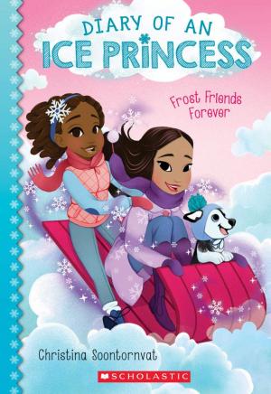 Ice Princess sledding with dog