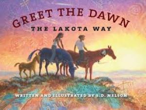 Lakota riders on horses