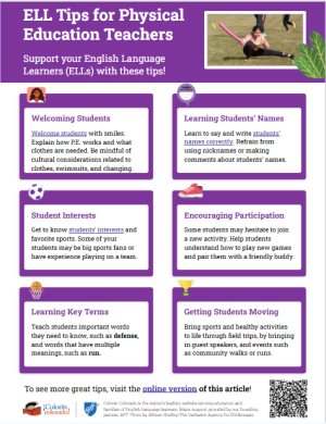ELL Tips for P.E. Teachers