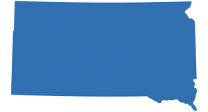 Map of South Dakota