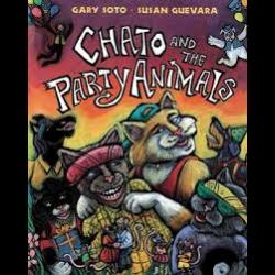 cat hanging out with friends