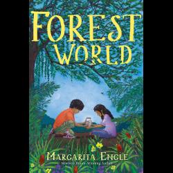 Two children in the forest