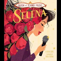 ueen of Tejano Music: Selena Painting of Selena with roses coming from her hair