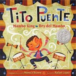 Tito Puente, Mambo King Illustration of Tito Puente playing drums as a child