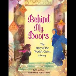 Behind My Doors A child and woman near a library