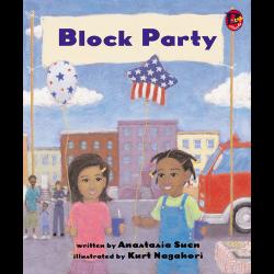 Block Party Two girls in their neighborhood