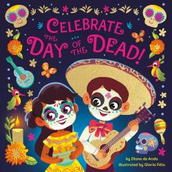 Celebrate the Day of the Dead! Two kids dressed up for the Day of the Dead