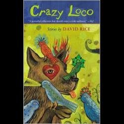 Crazy Loco Painting of a dog surrounded by birds