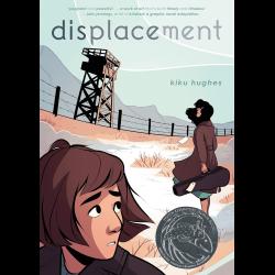 Displacement Young girl looking at internment camp