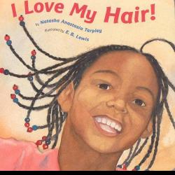 Young African American girl with braids
