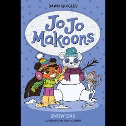 Jo Jo Makoons makes a snowman