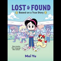 Young girl in front of new school