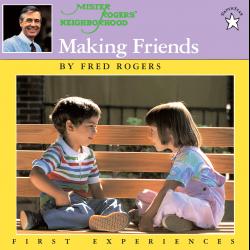 Making Friends by Fred Rogers Photo of two young children talking