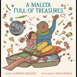 A Maleta Full of Treasures Girl and grandmother looking at suitcase