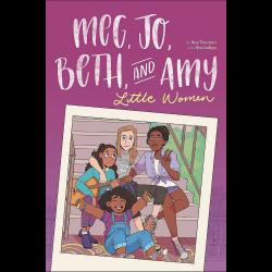 Meg, Jo, Beth, and Amy Four young women on a stoop