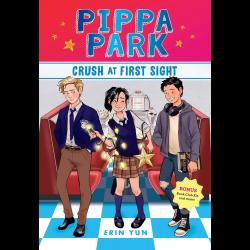 Pippa Park between two boys