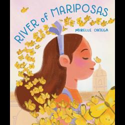 River of Mariposas Girl surrounded by yellow butterflies