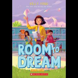 Illustration of tween holding up papers