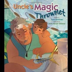 Uncle's Magic Thrownet Young boy and an older relative with a net