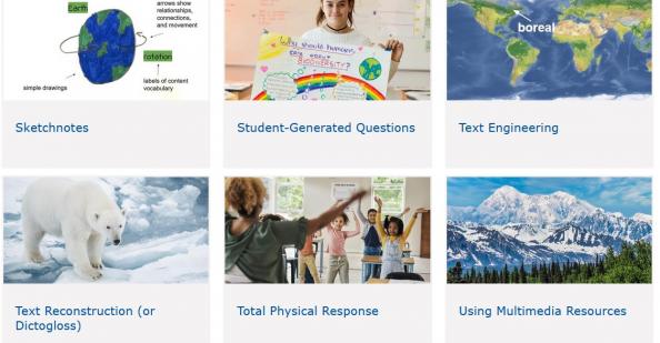 ELL Strategy Library screenshot