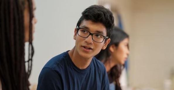 Student in the classroom