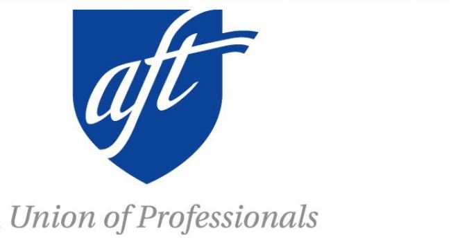Blue AFT logo.