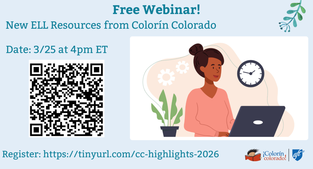 Upcoming Webinar: New ELL Resources from Colorín Colorado