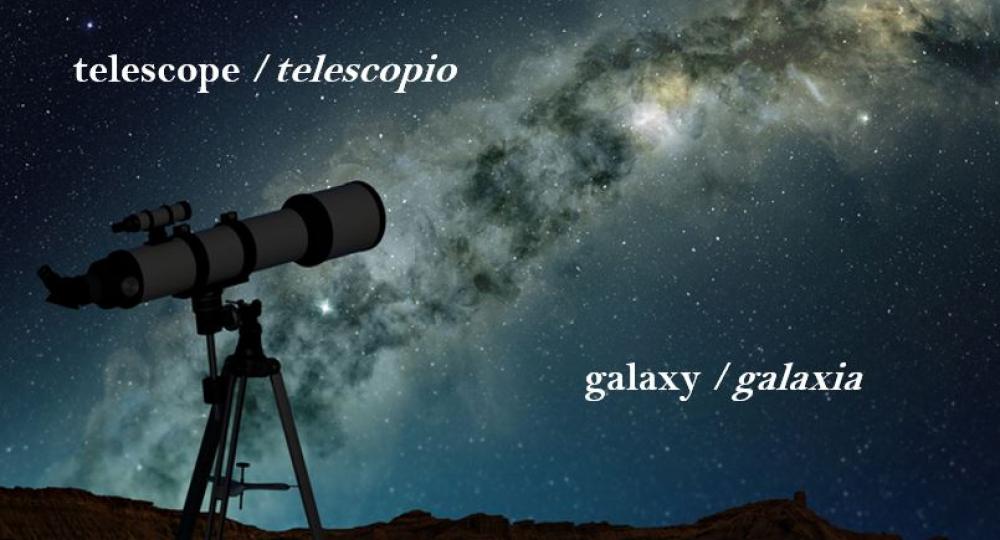 Telesope and galaxy